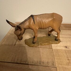 Anri Hand-Carved Nativity Donkey made in Italy